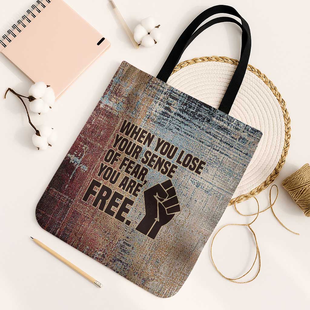 John Lewis Tote Bag with Freedom Quote Graphic Civil Rights and Legacy Tribute - African Pride