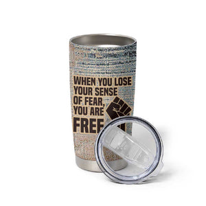 John Lewis Tumbler Cup with Freedom Quote Graphic Civil Rights and Legacy Tribute - African Pride