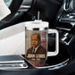 John Lewis Tumbler With Handle with Freedom Quote Graphic Civil Rights and Legacy Tribute - African Pride