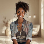 John Lewis Women Casual Shirt with Freedom Quote Graphic Civil Rights and Legacy Tribute - African Pride