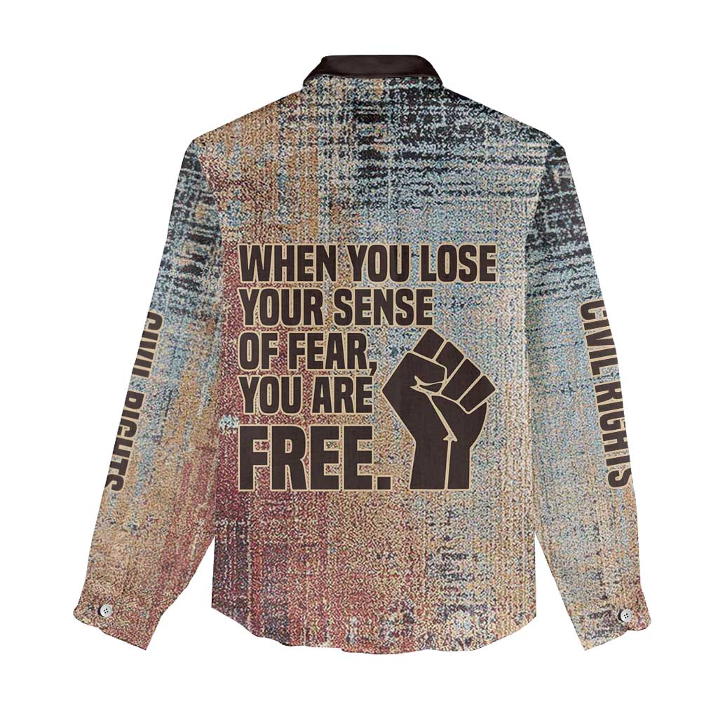 John Lewis Women Casual Shirt with Freedom Quote Graphic Civil Rights and Legacy Tribute - African Pride