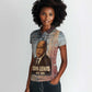 John Lewis Women Polo Shirt with Freedom Quote Graphic Civil Rights and Legacy Tribute - African Pride