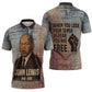 John Lewis Zipper Polo Shirt with Freedom Quote Graphic Civil Rights and Legacy Tribute - African Pride