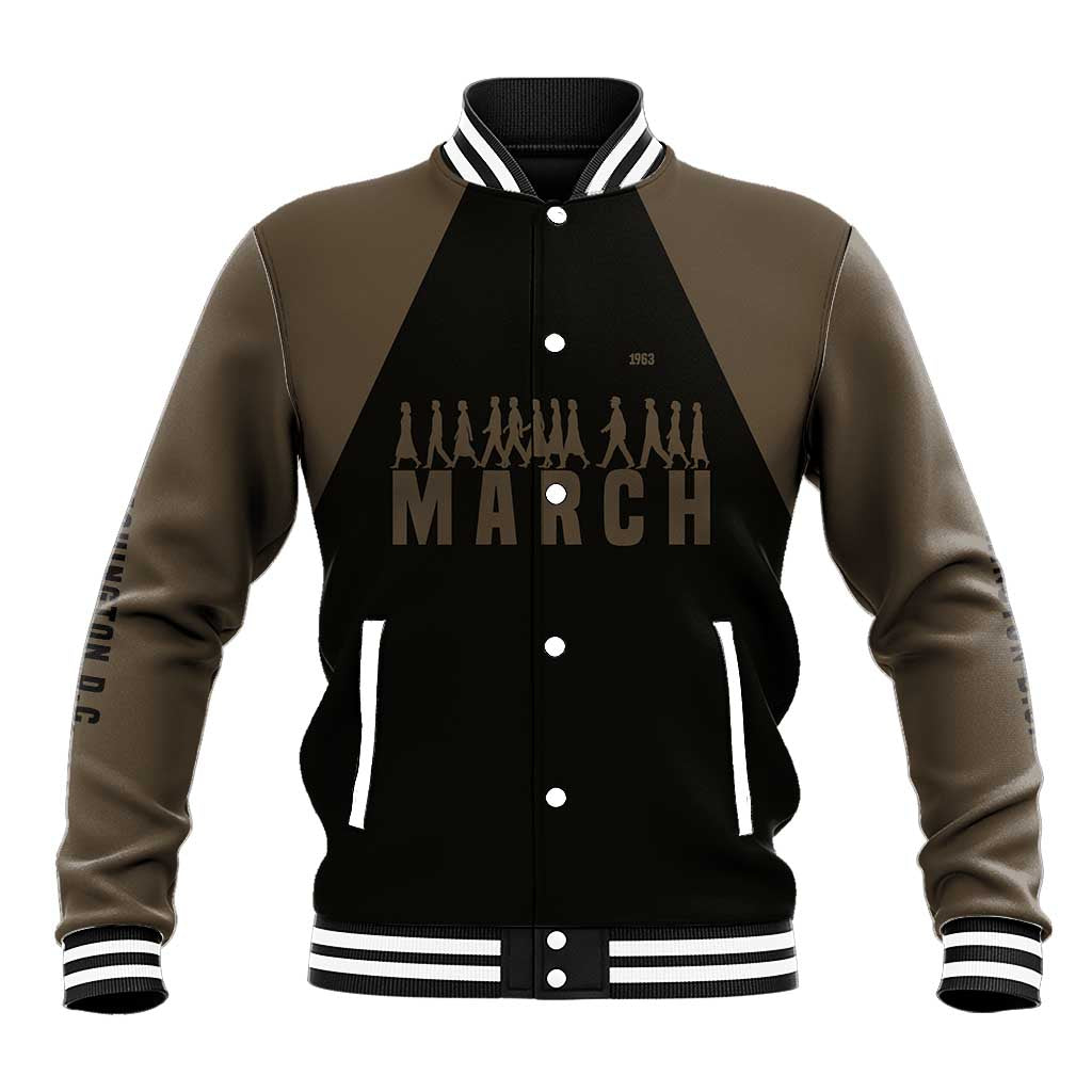 Bayard Rustin Baseball Jacket with March on Washington Design Civil Rights Organizer Tribute - African Pride