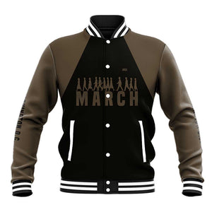 Bayard Rustin Baseball Jacket with March on Washington Design Civil Rights Organizer Tribute - African Pride