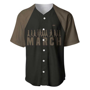 Bayard Rustin Baseball Jersey with March on Washington Design Civil Rights Organizer Tribute - African Pride