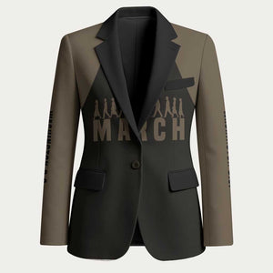 Bayard Rustin Blazer with March on Washington Design Civil Rights Organizer Tribute - African Pride