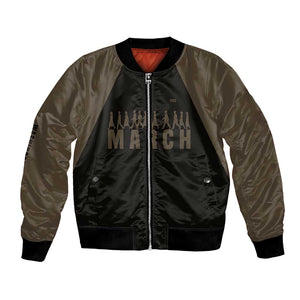Bayard Rustin Bomber Jacket with March on Washington Design Civil Rights Organizer Tribute - African Pride