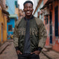 Bayard Rustin Bomber Jacket with March on Washington Design Civil Rights Organizer Tribute - African Pride