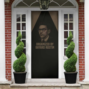 Bayard Rustin Door Cover with March on Washington Design Civil Rights Organizer Tribute - African Pride