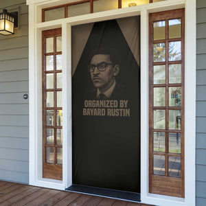Bayard Rustin Door Cover with March on Washington Design Civil Rights Organizer Tribute - African Pride