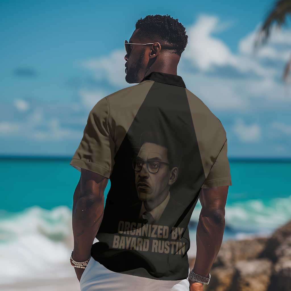 Bayard Rustin Hawaiian Shirt with March on Washington Design Civil Rights Organizer Tribute - African Pride