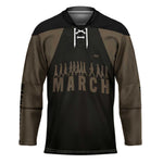 Bayard Rustin Hockey Jersey with March on Washington Design Civil Rights Organizer Tribute - African Pride