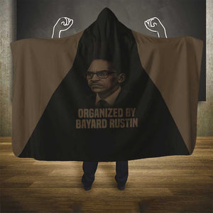 Bayard Rustin Hooded Blanket with March on Washington Design Civil Rights Organizer Tribute - African Pride