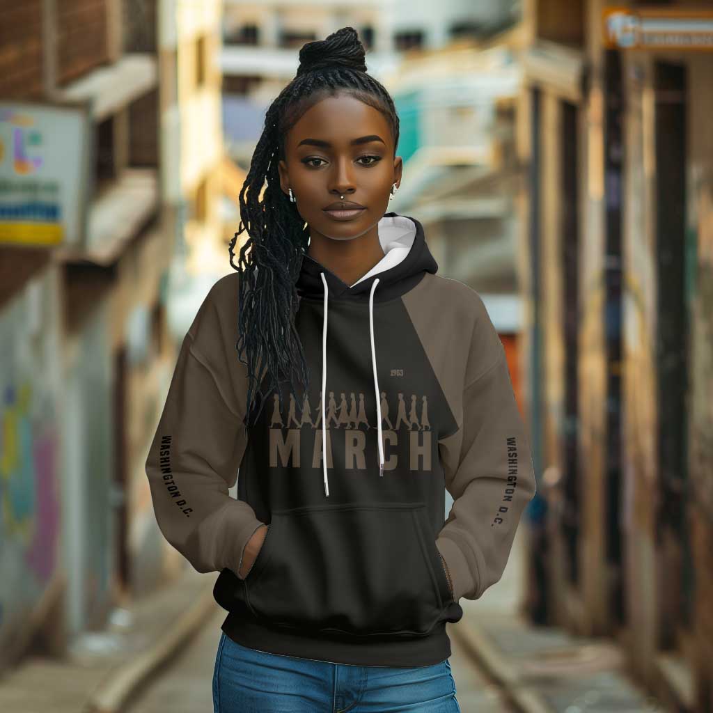 Bayard Rustin Hoodie with March on Washington Design Civil Rights Organizer Tribute - African Pride