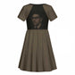 Bayard Rustin Kid Short Sleeve Dress with March on Washington Design Civil Rights Organizer Tribute - African Pride