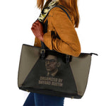 Bayard Rustin Leather Tote Bag with March on Washington Design Civil Rights Organizer Tribute - African Pride