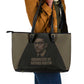 Bayard Rustin Leather Tote Bag with March on Washington Design Civil Rights Organizer Tribute - African Pride