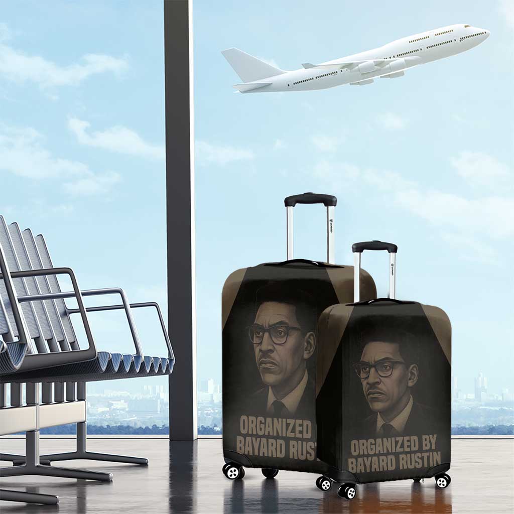 Bayard Rustin Luggage Cover with March on Washington Design Civil Rights Organizer Tribute - African Pride