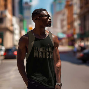 Bayard Rustin Men Tank Top with March on Washington Design Civil Rights Organizer Tribute - African Pride