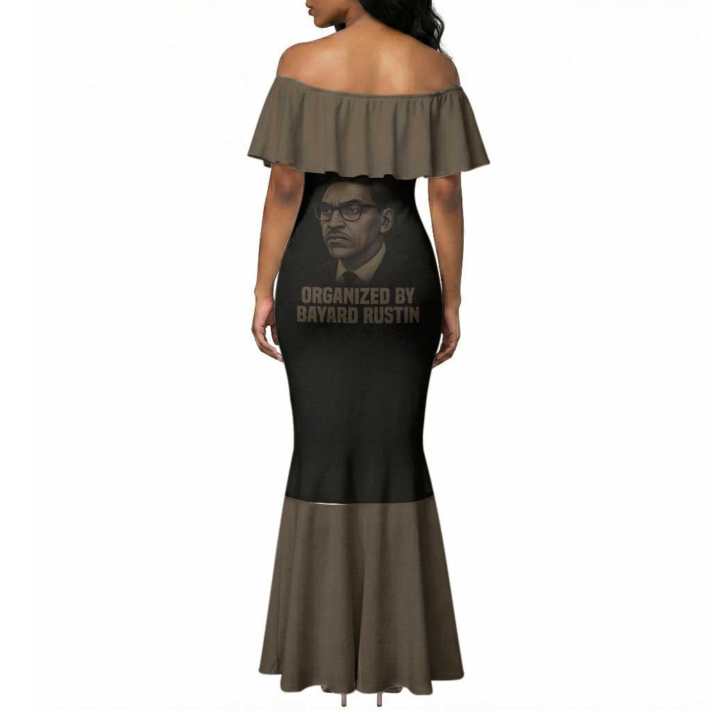 Bayard Rustin Mermaid Dress with March on Washington Design Civil Rights Organizer Tribute - African Pride