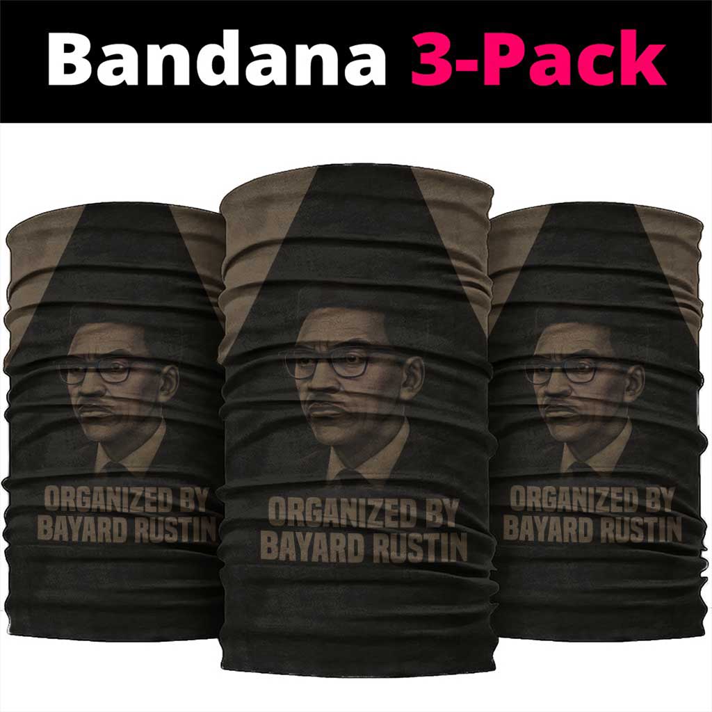 Bayard Rustin Neck Gaiter with March on Washington Design Civil Rights Organizer Tribute - African Pride