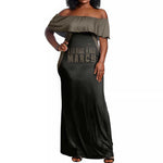 Bayard Rustin Off Shoulder Maxi Dress with March on Washington Design Civil Rights Organizer Tribute - African Pride