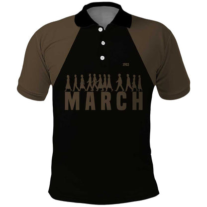 Bayard Rustin Polo Shirt with March on Washington Design Civil Rights Organizer Tribute - African Pride