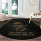 Bayard Rustin Round Carpet with March on Washington Design Civil Rights Organizer Tribute - African Pride
