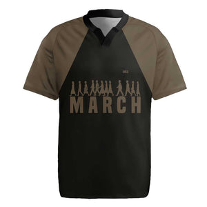 Bayard Rustin Rugby Jersey with March on Washington Design Civil Rights Organizer Tribute - African Pride