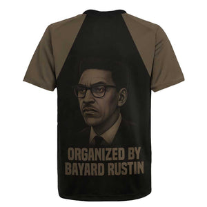 Bayard Rustin Rugby Jersey with March on Washington Design Civil Rights Organizer Tribute - African Pride