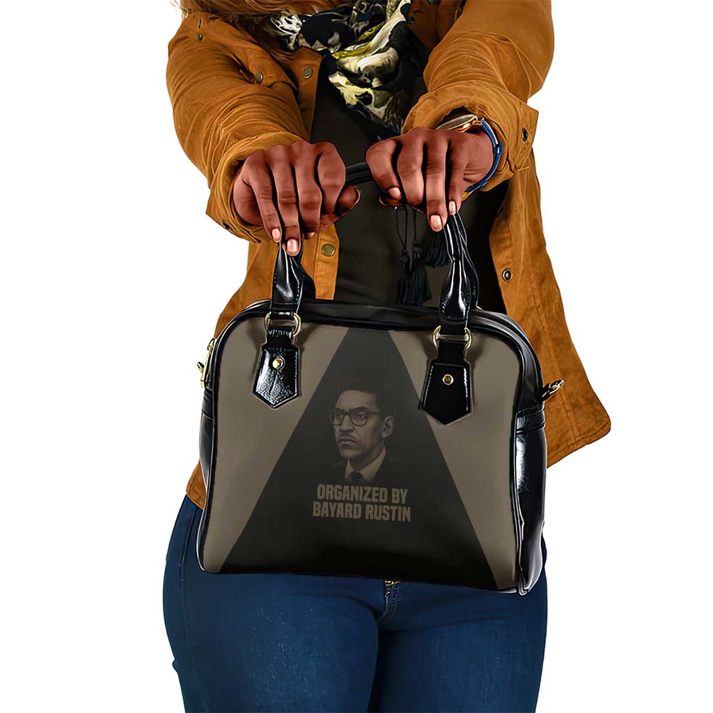 Bayard Rustin Shoulder Handbag with March on Washington Design Civil Rights Organizer Tribute - African Pride