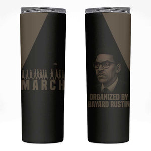 Bayard Rustin Skinny Tumbler with March on Washington Design Civil Rights Organizer Tribute - African Pride