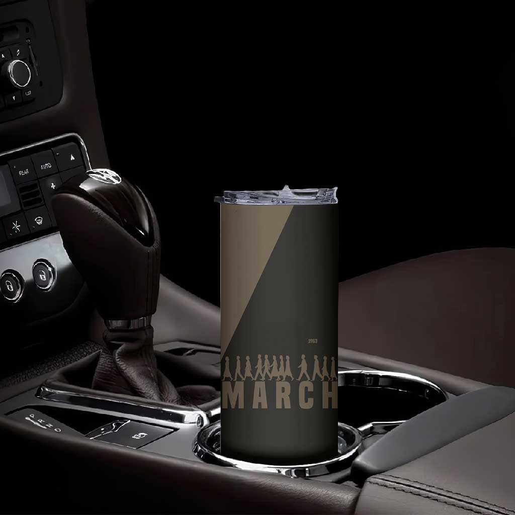 Bayard Rustin Skinny Tumbler with March on Washington Design Civil Rights Organizer Tribute - African Pride