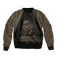 Bayard Rustin Sleeve Zip Bomber Jacket with March on Washington Design Civil Rights Organizer Tribute - African Pride