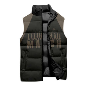 Bayard Rustin Sleeveless Puffer Jacket with March on Washington Design Civil Rights Organizer Tribute - African Pride