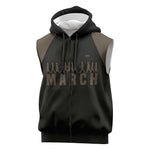 Bayard Rustin Sleeveless Zip Hoodie with March on Washington Design Civil Rights Organizer Tribute - African Pride