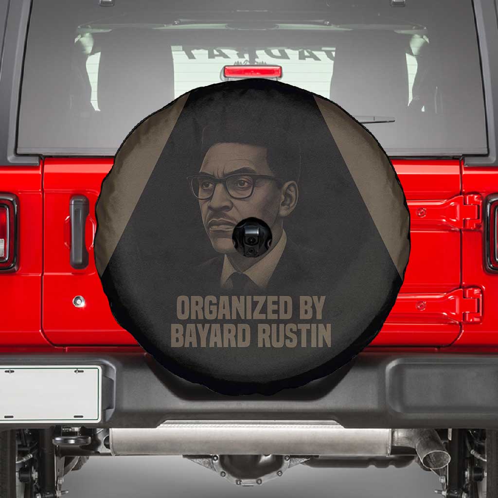 Bayard Rustin Spare Tire Cover with March on Washington Design Civil Rights Organizer Tribute - African Pride