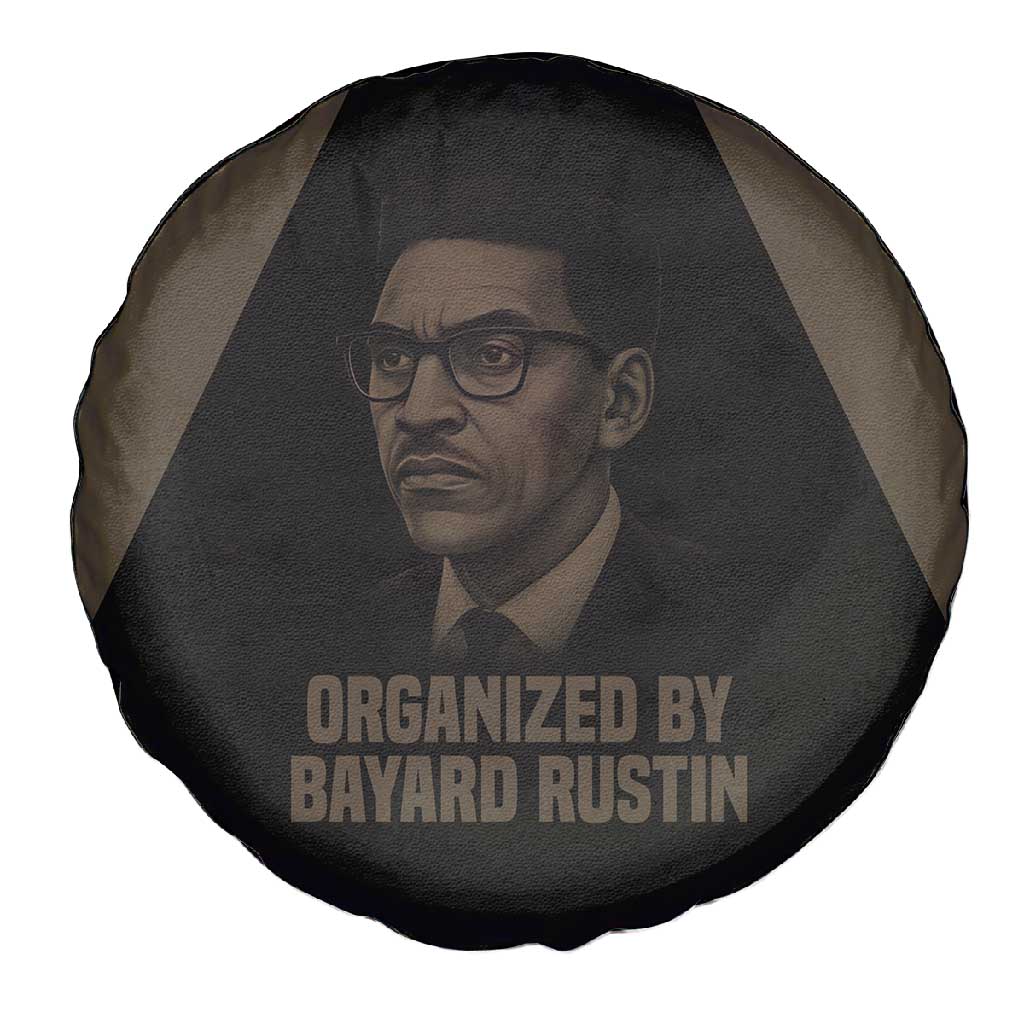 Bayard Rustin Spare Tire Cover with March on Washington Design Civil Rights Organizer Tribute - African Pride