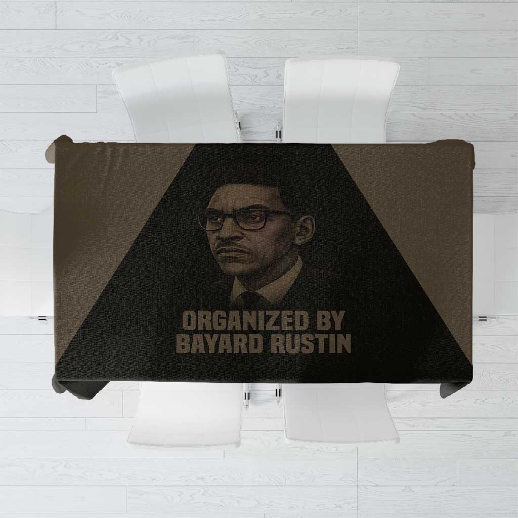 Bayard Rustin Tablecloth with March on Washington Design Civil Rights Organizer Tribute - African Pride