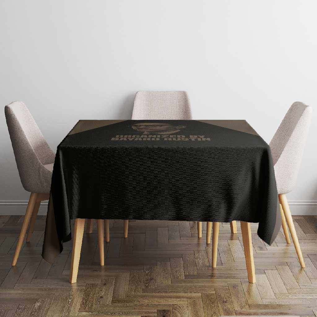 Bayard Rustin Tablecloth with March on Washington Design Civil Rights Organizer Tribute - African Pride