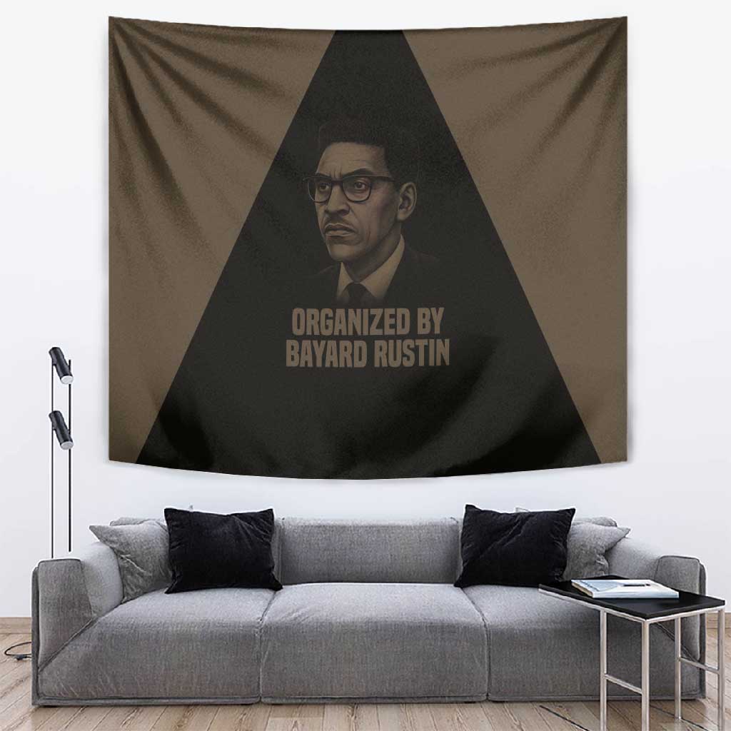 Bayard Rustin Tapestry with March on Washington Design Civil Rights Organizer Tribute - African Pride