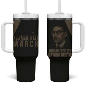 Bayard Rustin Tumbler With Handle with March on Washington Design Civil Rights Organizer Tribute - African Pride