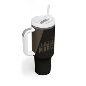 Bayard Rustin Tumbler With Handle with March on Washington Design Civil Rights Organizer Tribute - African Pride