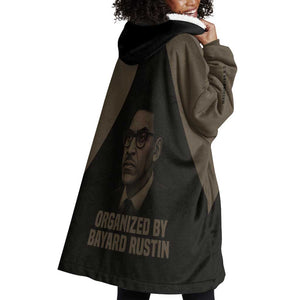 Bayard Rustin Wearable Blanket Hoodie with March on Washington Design Civil Rights Organizer Tribute - African Pride