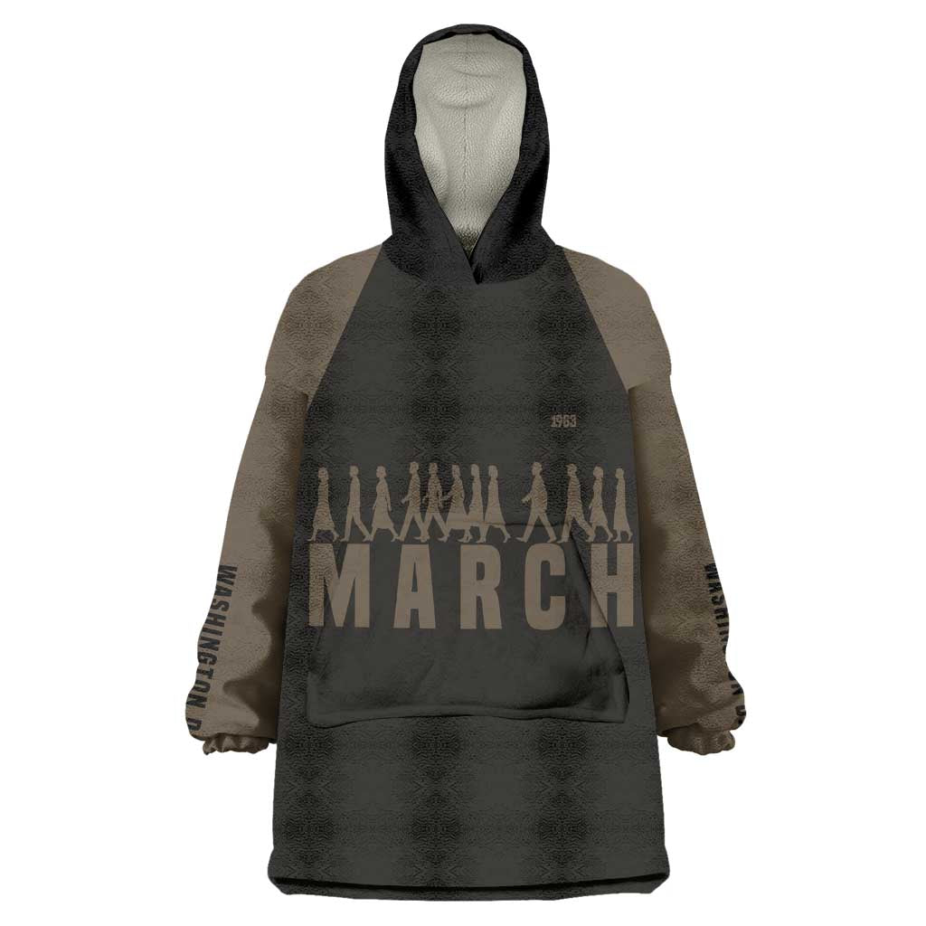 Bayard Rustin Wearable Blanket Hoodie with March on Washington Design Civil Rights Organizer Tribute - African Pride