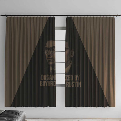 Bayard Rustin Window Curtain with March on Washington Design Civil Rights Organizer Tribute - African Pride