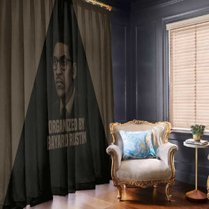 Bayard Rustin Window Curtain with March on Washington Design Civil Rights Organizer Tribute - African Pride