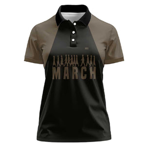 Bayard Rustin Women Polo Shirt with March on Washington Design Civil Rights Organizer Tribute - African Pride