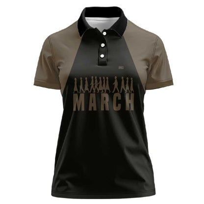 Bayard Rustin Women Polo Shirt with March on Washington Design Civil Rights Organizer Tribute - African Pride
